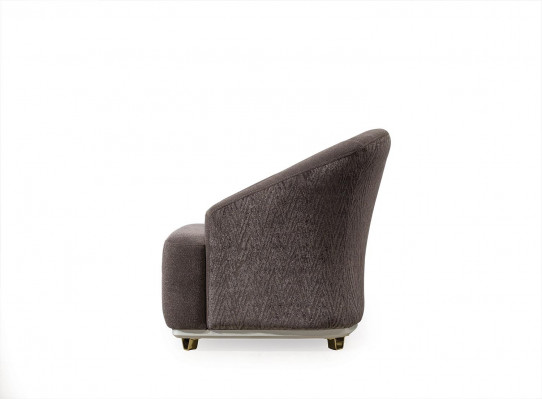 Fotel Sofa Jednoosobowa 1-osobowa Kanapa Salon Meble Metal z Włókienniczy