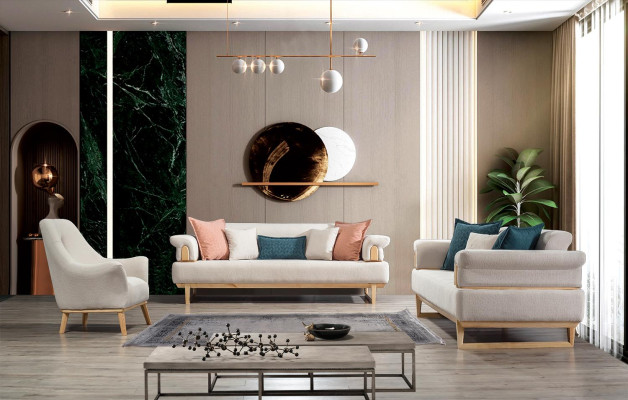 Relaks Club Fotel 1 miejsce siedzące Biały Salon Luxury Design Meble Włókienniczy