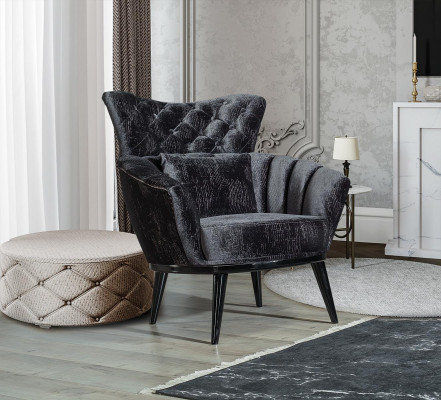 Meble Design Fotel Nowoczesny Design Fotel Włókienniczy Salon Czarny