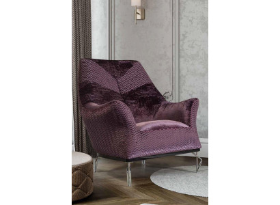 Fotel Single Seater 1Seater Podkładka Siedziba Projektant Siedziba Materiał Modern Purple