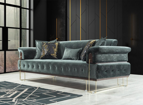 Zestaw sofowy Sofa Ustawić Sofy Fotel 3+3+1osobowa Materiał Nowoczesny