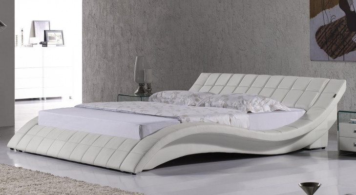 łóżko Małżeństwo 180x200cm Spanie Pokój Skóra Podwójne łóżko Podkładka Design