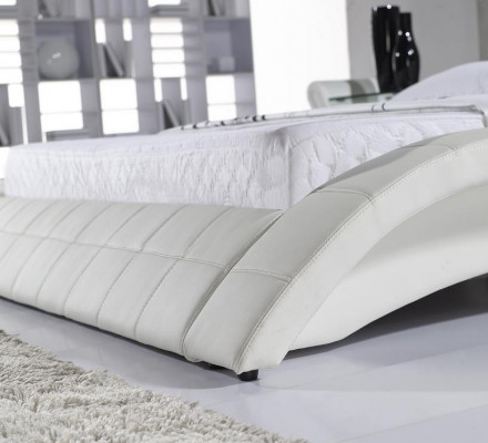 łóżko Małżeństwo 180x200cm Spanie Pokój Skóra Podwójne łóżko Podkładka Design