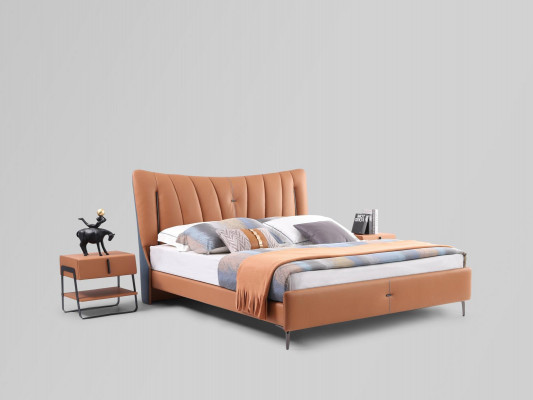 Podwójne łóżko podwójne łóżko designerskie NOWOŚĆ 180x200cm Designerskie łóżko tapicerowane