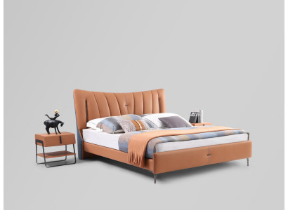 Podwójne łóżko podwójne łóżko designerskie NOWOŚĆ 180x200cm Designerskie łóżko tapicerowane