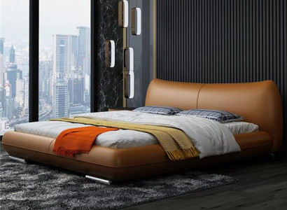 łóżko Włókienniczy Skóra Hotel Luxury Aksamit Podkładka Materiał Designer Łóżko Sypialnia