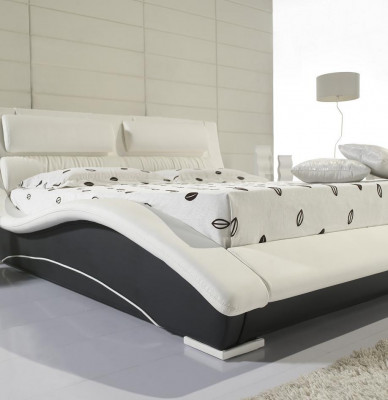 Designerskie tapicerowane łóżko hotelowe 180x200cm Wedding Drewno do sypialni