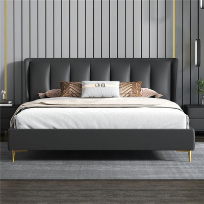 łóżko Włókienniczy Hotel Luxury Podkładka Siedziba Materiał Włochy Designer Łóżko Sypialnia