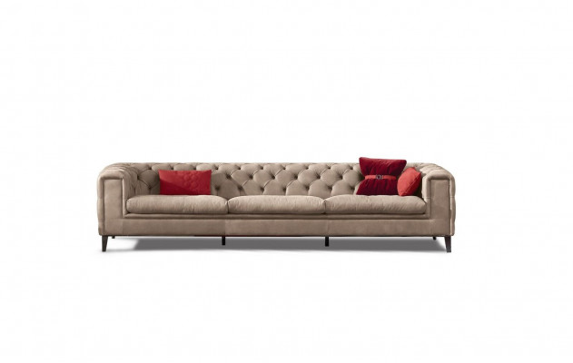 Sofa 4 miejsce do siedzenia Sofy Skórzane Luksusowa Designerska Kanapa Nowa Sofa Luksusowa Chesterfield Nowość