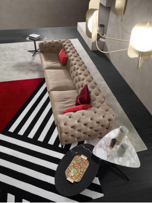Sofa 4 miejsce do siedzenia Sofy Skórzane Luksusowa Designerska Kanapa Nowa Sofa Luksusowa Chesterfield Nowość