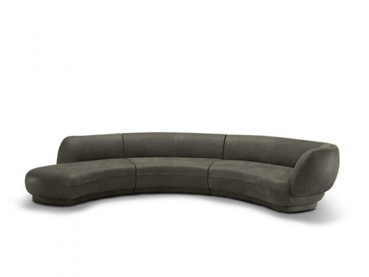 Okrągła sofa narożna 6 miejsce do siedzenia kanapa sofa Skóra luksusowe meble do salonu