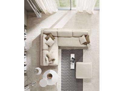 Salon Narożnikowa kanapa Nowoczesne Sofy Biały Design w kształcie litery L Nowe