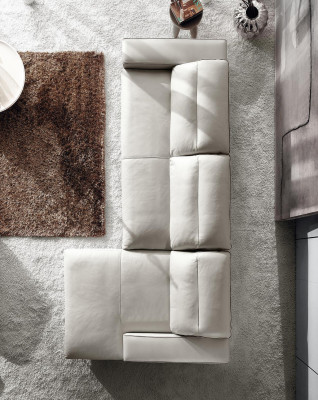 Design Narożnikowa kanapa w kształcie litery L Podkładka Skóra Sofy Luksusowa Sofa do Salonu