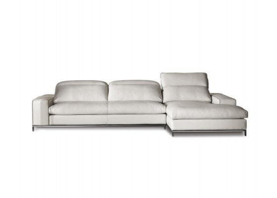 Design Narożnikowa kanapa w kształcie litery L Podkładka Skóra Sofy Luksusowa Sofa do Salonu