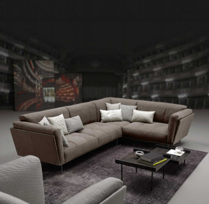 Materiał Narożnikowa kanapa Sofa w kształcie litery L Podkładka Włókiennicza luksusowe kanapy