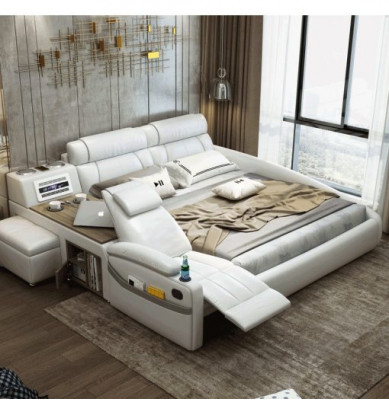 Design Łóżko XXL Duże łóżko Skóra Hotelowa Podkładka 180x200cm wielofunkcyjna