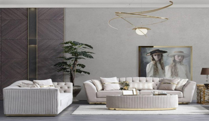 Luksusowy Zestaw sofowy 3+3 miejsce do siedzenia Ustawić Sofa Sofy Siedziba Grupa Living Room Couch