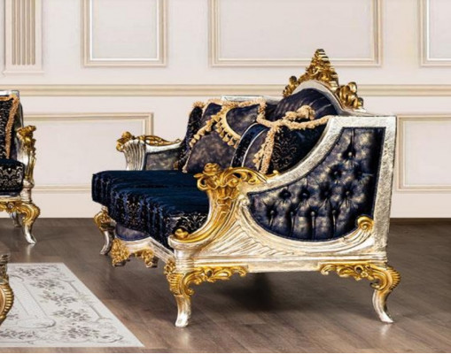 Siedziba sofa trzyosobowa 3 miejsce do siedzenia sofa sofy materiał styl barok rokoko klasyczny nowy