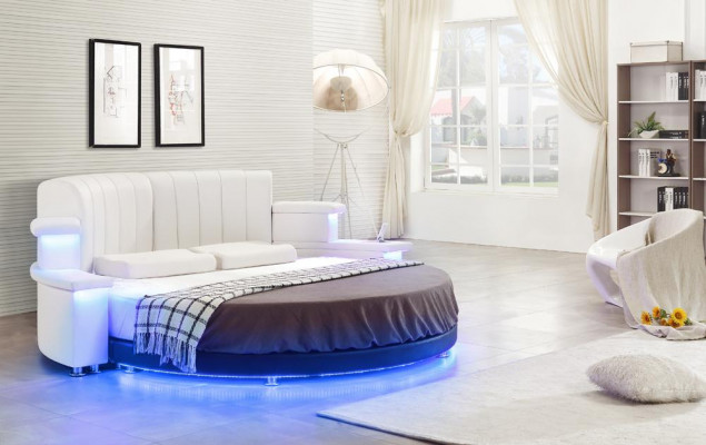 Okrągłe Łóżko Meble Modern Luxury rama łóżka 200x200 Okrągłe