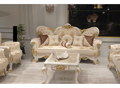 Sofa Trzyosobowa 3 Siedziba Sofa Sofy Barokowy Rokoko Siedziba Materiał Styl Barokowe Meble