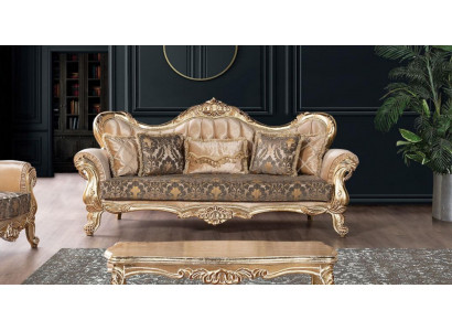 Sofa 3 miejsce do siedzenia Sofy Siedziba Classic Couch Luxury Włókienniczy Pokój Dzienny Trzyosobowy Nowy