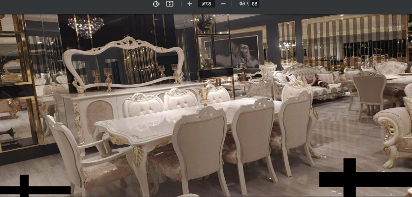 stoły stół do jadalni Stół obiadowy jadalnia Drewno Tabela Baroque Dining Luxury Meble Nowe