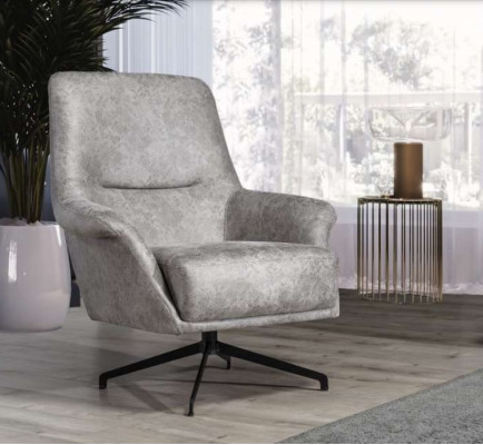 Fotel Design Kanapa Sofa Relaks Skóra Lounge Club miejsce siedzące Luksus Siedziba Szary Nowoczesny