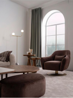 Brązowy Luxury Lounge Fotel Modern Design Podkładka Meble Living Room