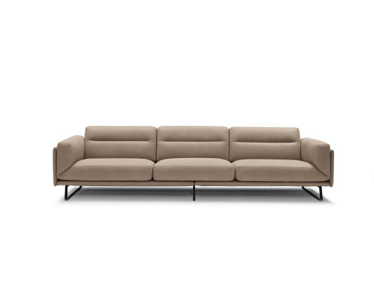 Sofa 4 miejsce do siedzenia skórzane sofy luksusowa designerska kanapa beżowa luksusowa podkładka czteroosobowa xxl