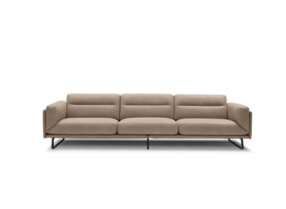 Sofa 4 miejsce do siedzenia skórzane sofy luksusowa designerska kanapa beżowa luksusowa podkładka czteroosobowa xxl