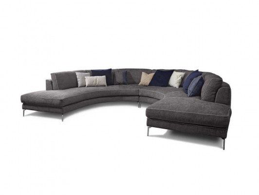 Okrągłe luksusowe Żywy krajobraz narożnik Zestaw narożny Podkładka Meble Sofa