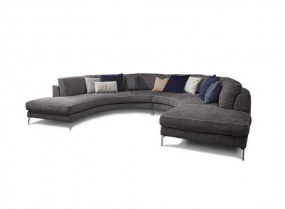 Okrągłe luksusowe Żywy krajobraz narożnik Zestaw narożny Podkładka Meble Sofa