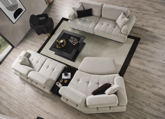 Zestaw do salonu Narożnikowa kanapa w kształcie litery L 31 miejsce do siedzenia sofa zestaw kanapa Meble sofy