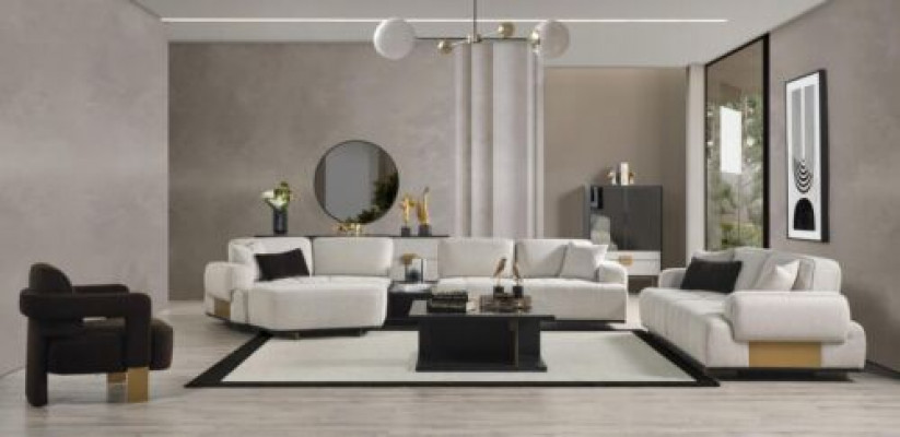 Zestaw do salonu Narożnikowa kanapa w kształcie litery L 31 miejsce do siedzenia sofa zestaw kanapa Meble sofy
