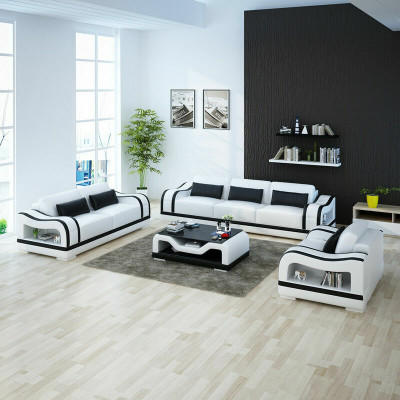 Skórzana sofa kanapa Żywy krajobraz 3+2+1 miejsce do siedzenia Ustawić Design Modern Sofa G8030D