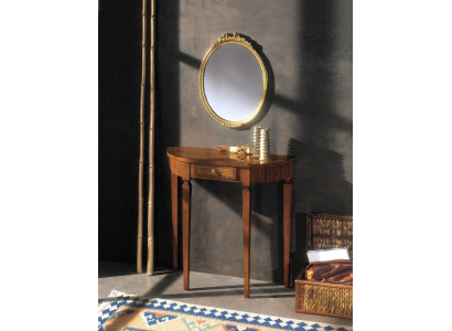 Meble w stylu Art Deco Stół konsolowy Lustro Drewno Włoskie stoły konsole 2 szt
