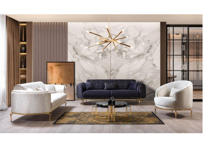 Zestaw sofowy 331 Siedziba Nowoczesna Sofa Fotel Sofy Luksusowy Zestaw 3-częściowy