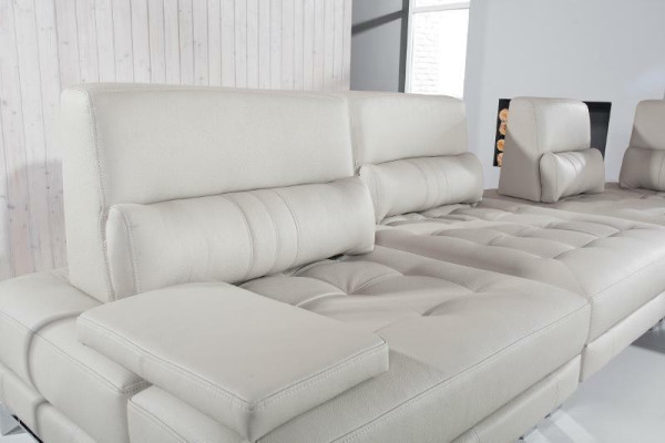 Narożnik kanapa Żywy krajobraz Podkładka Narożnik Sofa Siedziba Ustawić Modern 100% Skóra Couch