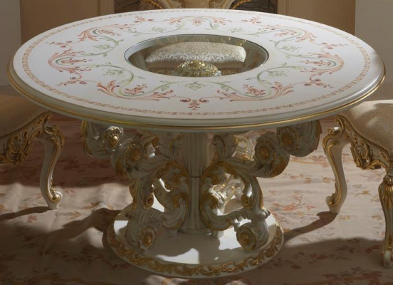 Stół obiadowy Design Meble Meble stoły Solidne drewno Tabela New Luxury Italian