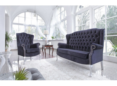 Classic Chesterfield Zestaw sofowy 3+2+1 miejsce do siedzenia Sofa Kanapa Podkładka Aksamit Nowość