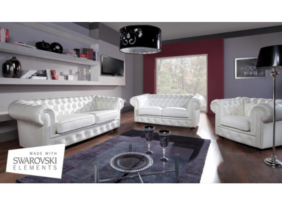 Zestaw sofowy Chesterfield 3+2 miejsce do siedzenia Sofa Siedziba Podkładka Klasyczna Couches