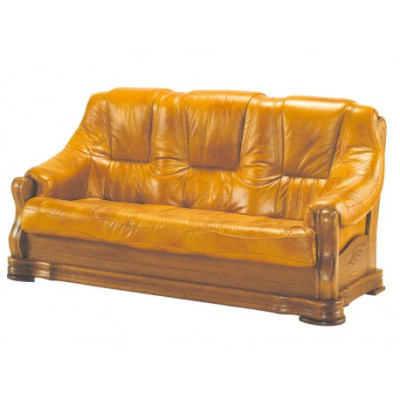 Klasyczny salon Meble Zestaw sofowy skórzana sofa z poduszką na siedzisko