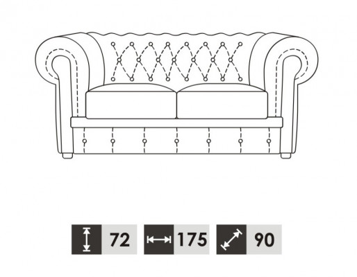 Zestaw sofowy Chesterfield 3+2 miejsce do siedzenia Sofa Siedziba Podkładka Klasyczna Couches