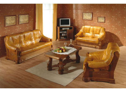 Sofa trzyosobowa Sofa skórzana klasyczna Sofa Podkładka Sofa 3 miejsce do siedzenia Skóra