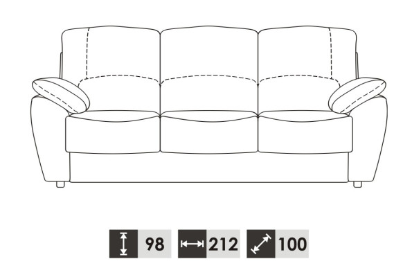 Nowoczesna trzyosobowa sofa designerska 3 miejsce do siedzenia Relaks Sofy Podkładka Kanapa Siedziba Nowość