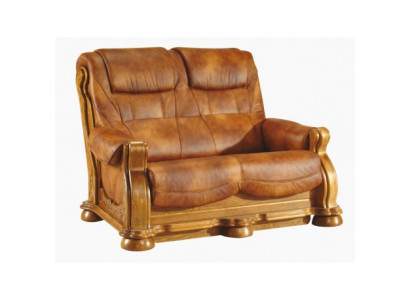 Dwuosobowa kanapa Klasyczna skórzana sofa Podkładka Couch Sofa 2 miejsce do siedzenia Skóra