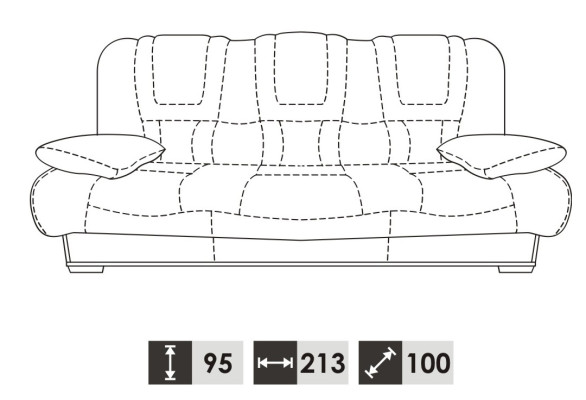 Sofa 3 miejsce do siedzenia Design Sofy Podkładka Kanapy Skóra Relaks Nowoczesna Trzyosobowa Nowość