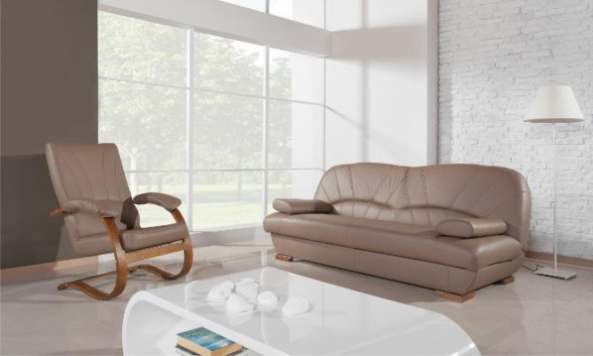 Sofa 3 miejsce do siedzenia Design Sofy Podkładka Kanapy Skóra Modern Relaks trzyosobowa