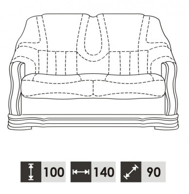Sofy klasyczne Sofa dwuosobowa 2 miejsce do siedzenia Kanapy Podkładka Nowość (ref. 3+1 osobowa)