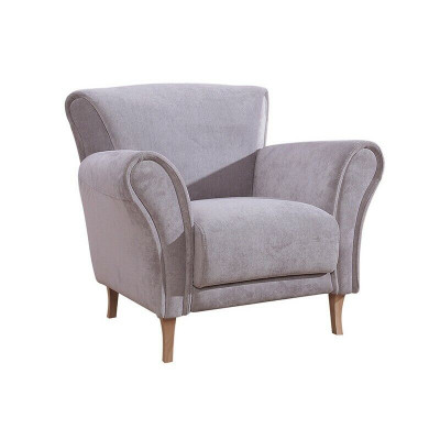 Fotel Krzesło Aksamit Lila Relaks Lounge Fotel Soft Salon TV Sofa Kanapa